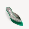 Balenciaga para mujer | Mules de Manolo Blahnik en color hierba