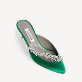 Balenciaga para mujer | Mules de Manolo Blahnik en color hierba