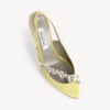 Balenciaga para mujer | Sandalias de talón abierto de Manolo Blahnik en color lima Balenciaga para mujer | Sandalias de talón abierto de Manolo Blahnik en color lima