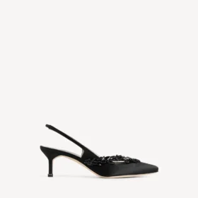 Balenciaga para mujer | Sandalias de talón abierto de Manolo Blahnik en negro