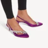 Balenciaga para mujer | Sandalias de talón abierto de Manolo Blahnik en violeta