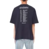 Balenciaga Speed Hunters para hombre, negro, banda azul, manga corta, gris 541875TCV381055