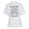 Balenciaga SS21 para hombre, camiseta de manga corta con la palabra «Word», color blanco, 641613TJVI59040