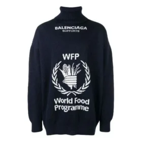 Balenciaga x Programa Mundial de Alimentos: Suéter «Navy White» 542703T15074177