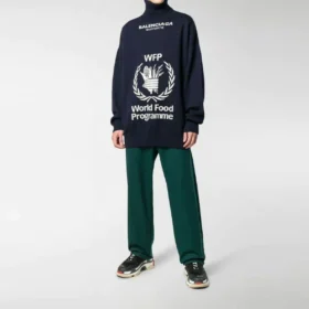 Balenciaga x Programa Mundial de Alimentos: Suéter «Navy White» 542703T15074177