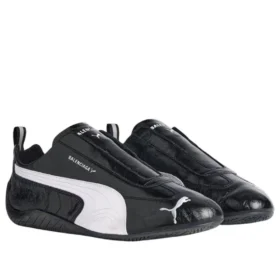 Balenciaga x Puma Speedcat de cuero «Negro y blanco» 847148WSDSB1090