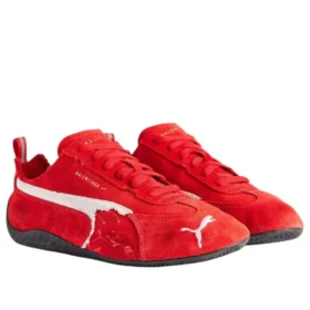 Balenciaga x Puma Speedcat Suede «Distressed Red White» 847146WSDSD6910