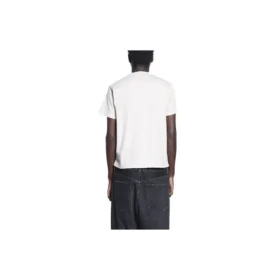 Balenciaga x RuPaul, firma conjunta, colección Otoño-Invierno 2021, estampado de letras, cuello redondo, para hombre, blanco 670943TLV579057