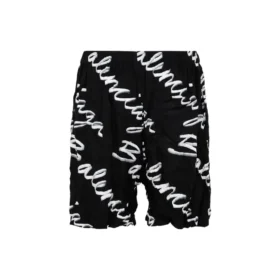 Bermudas con logotipo garabateado «Negro» 672410TML131070