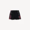 Bermudas para hombre de corte regular con diseño «tie-dye» extremo en negro