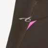 Blusa ajustada de manga larga para mujer estilo «techwear» en color marrón caqui/rosa neón Blusa ajustada de manga larga para mujer estilo «techwear» en color marrón caqui/rosa neón