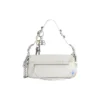 Bolso bandolera pequeño Le Cagole con efecto usado y dijes «Blanco» 7716402AA7A9000