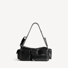 Bolso bandolera pequeño para hombre «Superbusy» en negro