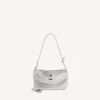 Bolso bandolera tipo Rodeo para mujer con pedrería en gris humo