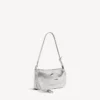 Bolso bandolera tipo Rodeo para mujer con pedrería en gris humo