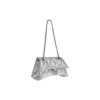 Bolso Crush pequeño con cadena y diseño acolchado «Plata» 716351210IW8110
