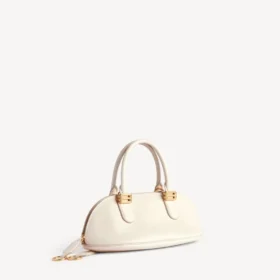 Bolso de boliche Bolero para mujer, modelo mini, en color crema