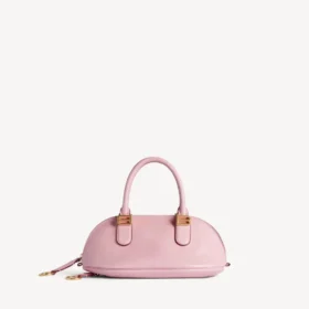 Bolso de boliche tipo bolero para mujer, modelo mini, en color cuarzo rosa