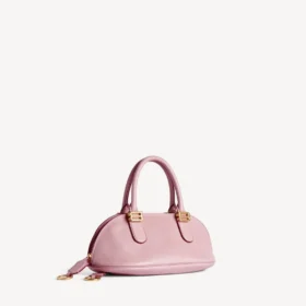 Bolso de boliche tipo bolero para mujer, modelo mini, en color cuarzo rosa