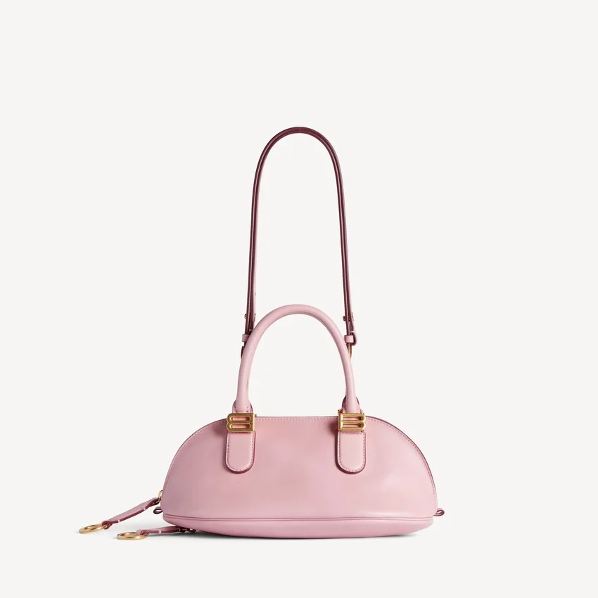 Bolso de boliche tipo bolero para mujer, modelo mini, en color cuarzo rosa Bolso de boliche tipo bolero para mujer, modelo mini, en color cuarzo rosa
