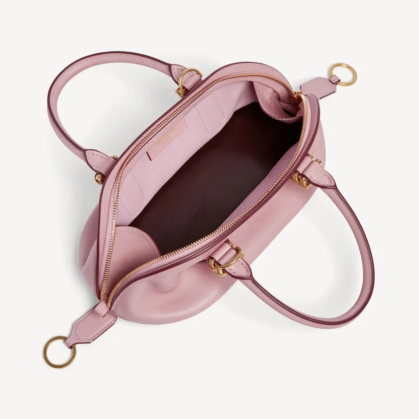 Bolso de boliche tipo bolero para mujer, modelo mini, en color cuarzo rosa Bolso de boliche tipo bolero para mujer, modelo mini, en color cuarzo rosa
