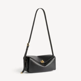Bolso de hombro Le 7 mediano para mujer en negro