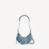 Bolso de hombro Le Cagole para mujer, talla XS, en azul Bolso de hombro Le Cagole para mujer, talla XS, en azul