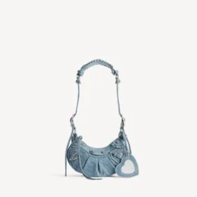 Bolso de hombro Le Cagole para mujer, talla XS, en azul