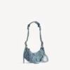 Bolso de hombro Le Cagole para mujer, talla XS, en azul Bolso de hombro Le Cagole para mujer, talla XS, en azul