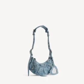 Bolso de hombro Le Cagole para mujer, talla XS, en azul