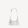 Bolso de hombro Le Cagole para mujer, talla XS, en blanco Bolso de hombro Le Cagole para mujer, talla XS, en blanco