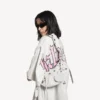 Bolso de hombro Le Cagole para mujer, talla XS, en blanco Bolso de hombro Le Cagole para mujer, talla XS, en blanco