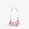 Bolso de hombro Le Cagole para mujer, talla XS, en rosa claro Bolso de hombro Le Cagole para mujer, talla XS, en rosa claro
