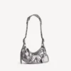 Bolso de hombro Le Cagole para mujer XS en color plateado Bolso de hombro Le Cagole para mujer XS en color plateado