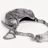 Bolso de hombro Le Cagole para mujer XS en color plateado Bolso de hombro Le Cagole para mujer XS en color plateado