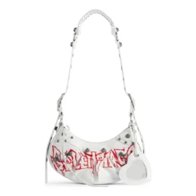 Bolso de hombro Le Cagole Xs DIY Metal «Blanco» 6713092AAXE9066