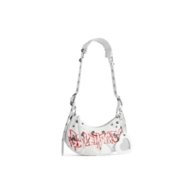 Bolso de hombro Le Cagole Xs DIY Metal «Blanco» 6713092AAXE9066
