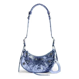 Bolso de hombro Le Cagole XS metalizado «Púrpura» 6713090GT3Y5214