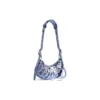 Bolso de hombro Le Cagole XS metalizado «Púrpura» 6713090GT3Y5214