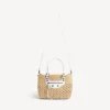 Bolso de malla Le City pequeño para mujer en color natural/blanco óptico Bolso de malla Le City pequeño para mujer en color natural/blanco óptico