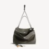 Bolso de mano estilo Rodeo para mujer, grande, con dijes, en color caqui Bolso de mano estilo Rodeo para mujer, grande, con dijes, en color caqui