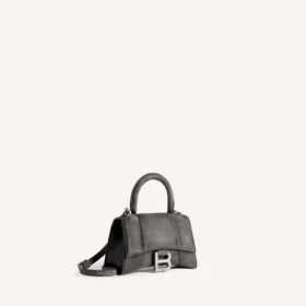 Bolso de mano Hourglass para mujer, tamaño XS, en gris tormenta