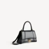 Bolso de mano pequeño para mujer, modelo «Hourglass», en negro Bolso de mano pequeño para mujer, modelo «Hourglass», en negro
