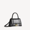 Bolso de mano pequeño para mujer, modelo «Hourglass», en negro Bolso de mano pequeño para mujer, modelo «Hourglass», en negro