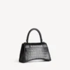 Bolso de mano pequeño para mujer, modelo «Hourglass», en negro Bolso de mano pequeño para mujer, modelo «Hourglass», en negro
