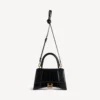 Bolso de mano pequeño para mujer, modelo «Hourglass», en negro Bolso de mano pequeño para mujer, modelo «Hourglass», en negro