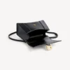 Bolso de mano pequeño para mujer, modelo «Hourglass», en negro Bolso de mano pequeño para mujer, modelo «Hourglass», en negro