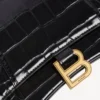 Bolso de mano pequeño para mujer, modelo «Hourglass», en negro Bolso de mano pequeño para mujer, modelo «Hourglass», en negro