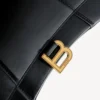 Bolso de mano pequeño para mujer, modelo «Hourglass», en negro Bolso de mano pequeño para mujer, modelo «Hourglass», en negro