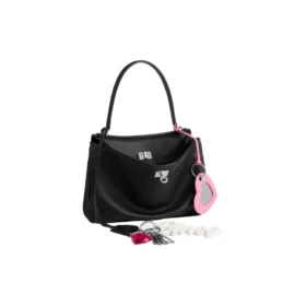 Bolso de mano pequeño Rodeo con efecto usado y un dije «Negro» 7897792AA831000